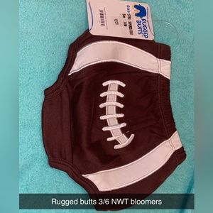 NWT rugged butts football bloomers 3/6 months